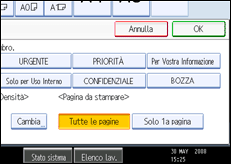 Illustrazione schermata pannello operativo