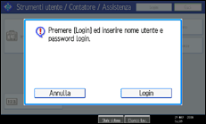 Illustrazione schermata pannello operativo