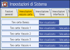 Illustrazione schermata pannello di conrollo