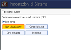 Illustrazione schermata pannello di conrollo