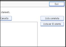 Illustrazione schermata pannello di conrollo