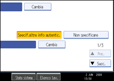 Illustrazione schermata pannello di controllo