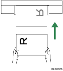 Ilustración de la configuración de la orientación del original