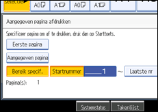 Schermafbeelding bedieningspaneel