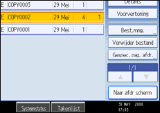 Schermafbeelding bedieningspaneel