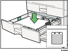 Paper tray illustration