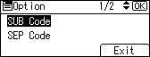 Operation panel screen illustration