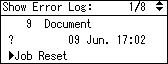 Illustration of operation panel screen