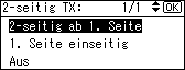 Abbildung des Bedienfelds