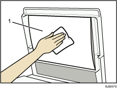 Nummerierte Abbildung des Vorlagenglases