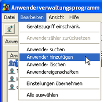 Abbildung Anwendungsbildschirm