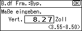 Die Abbildung zeigt die Bedienfeldanzeige