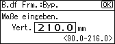 Die Abbildung zeigt die Bedienfeldanzeige