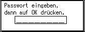 Die Abbildung zeigt die Bedienfeldanzeige