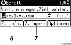 Nummerierte Abbildung Bedienfeld-Display