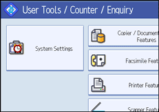 operation panel screen illustration