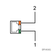 10BASE-T/100BASE-TX port illustration (numbered callout illustration)