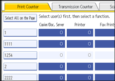 Operation panel screen illustration