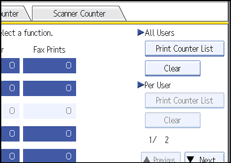 Operation panel screen illustration