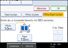 Abbildung des Bedienfeld-Displays