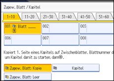 Abbildung des Bedienfeld-Displays