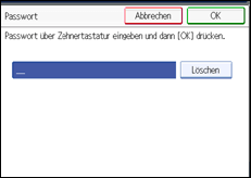 Abbildung des Bedienfeld-Displays