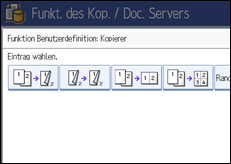 Abbildung des Bedienfeld-Displays