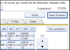 Abbildung des Bedienfelds