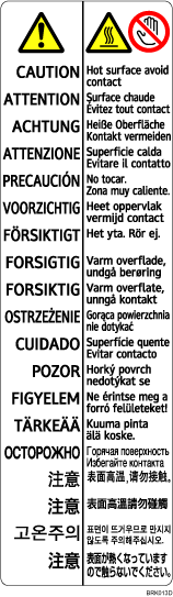 Darstellung der Etiketten