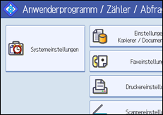 Abbildung der Bedienfeldanzeige