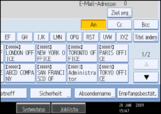 Abbildung Bedienfeld-Display