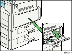 Bypass tray illustration