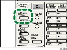 Memory Trans. indicator illustration