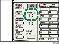 On Hook Dial key illustration