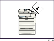 Illustration of Administrating the Machine (Security Functions)