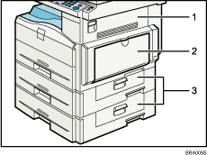 Main unit illustration numbered callout illustration