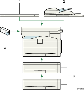 Illustration of external items numbered callout illustration