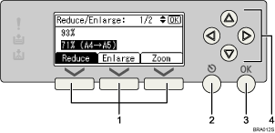 Control panel illustration numbered callout illustration