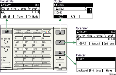 Illustration of changing modes