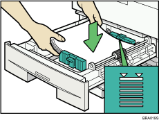 Paper tray illustration