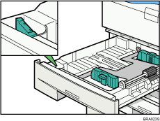 Paper tray illustration