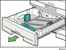 Paper tray unit illustration