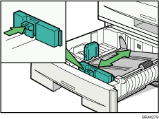 Paper tray unit illustration