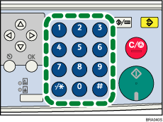 Number keys illustration