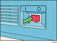 Main power switch illustration