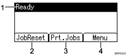 Operation panel screen illustration numbered callout illustration