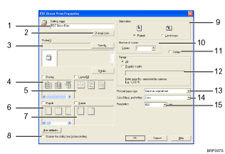 Application screen illustration numbered callout illustration