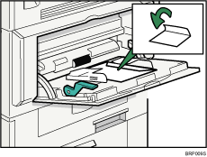 Illustration of envelope type 4 on the bypass tray