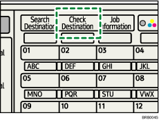 Operation panel screen illustration