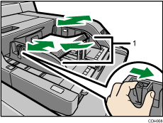 Multi bypass tray illustration numbered callout illustration